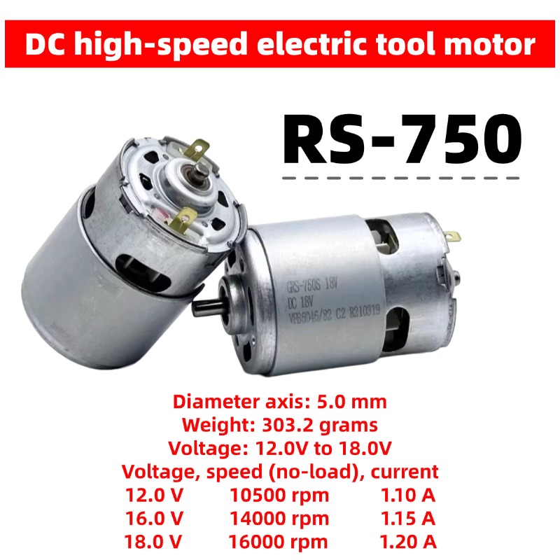 18V RS-750 High-Speed DC Motor - Dc Motor recension och pris