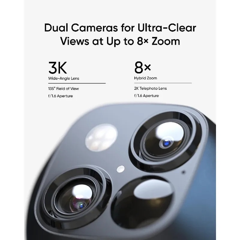 New 4K Dual Camera Solar Secur - Pan Tilt Bracket recension och pris