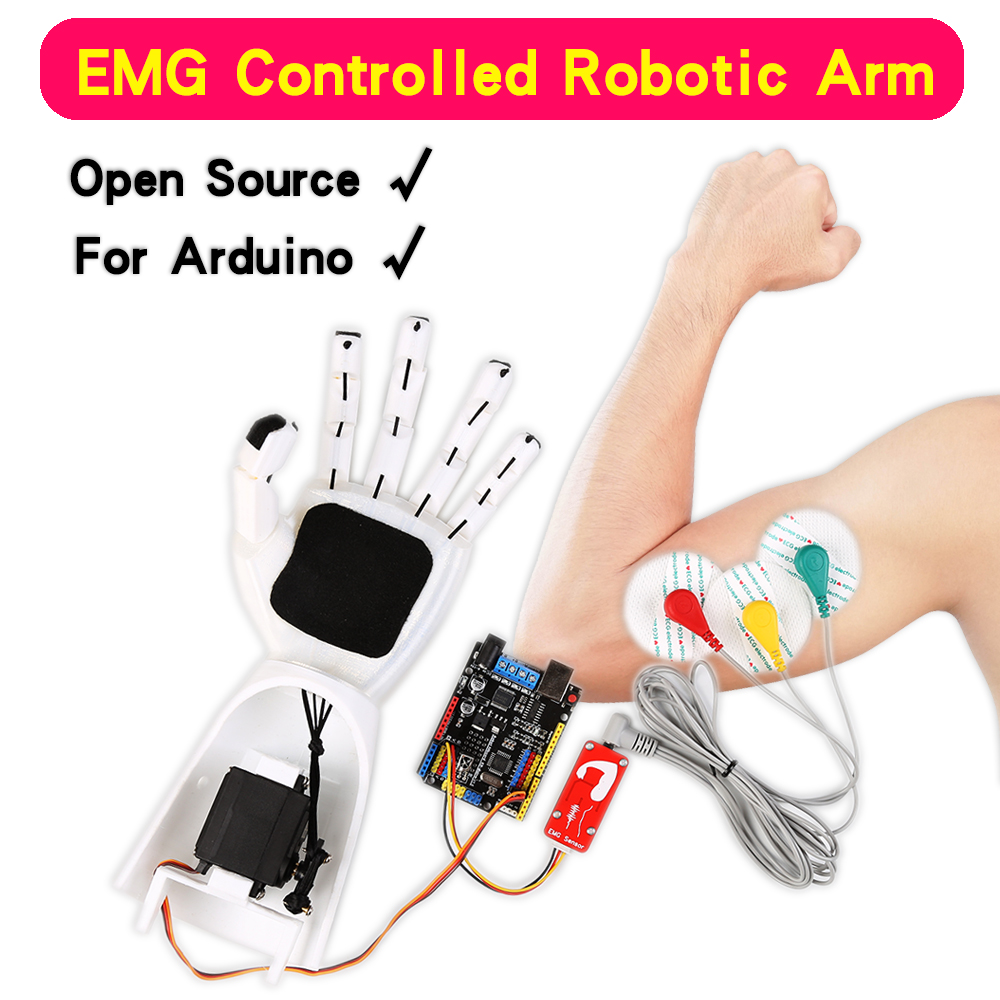 EMG Sensor Robotic Arm Electri - Robot Arm Kit recension och pris