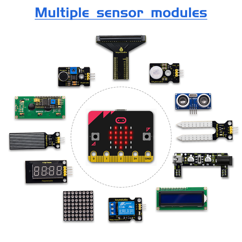 KEYESTUDIO Micro:bit V2 Basic  - Microbit Robot recension och pris