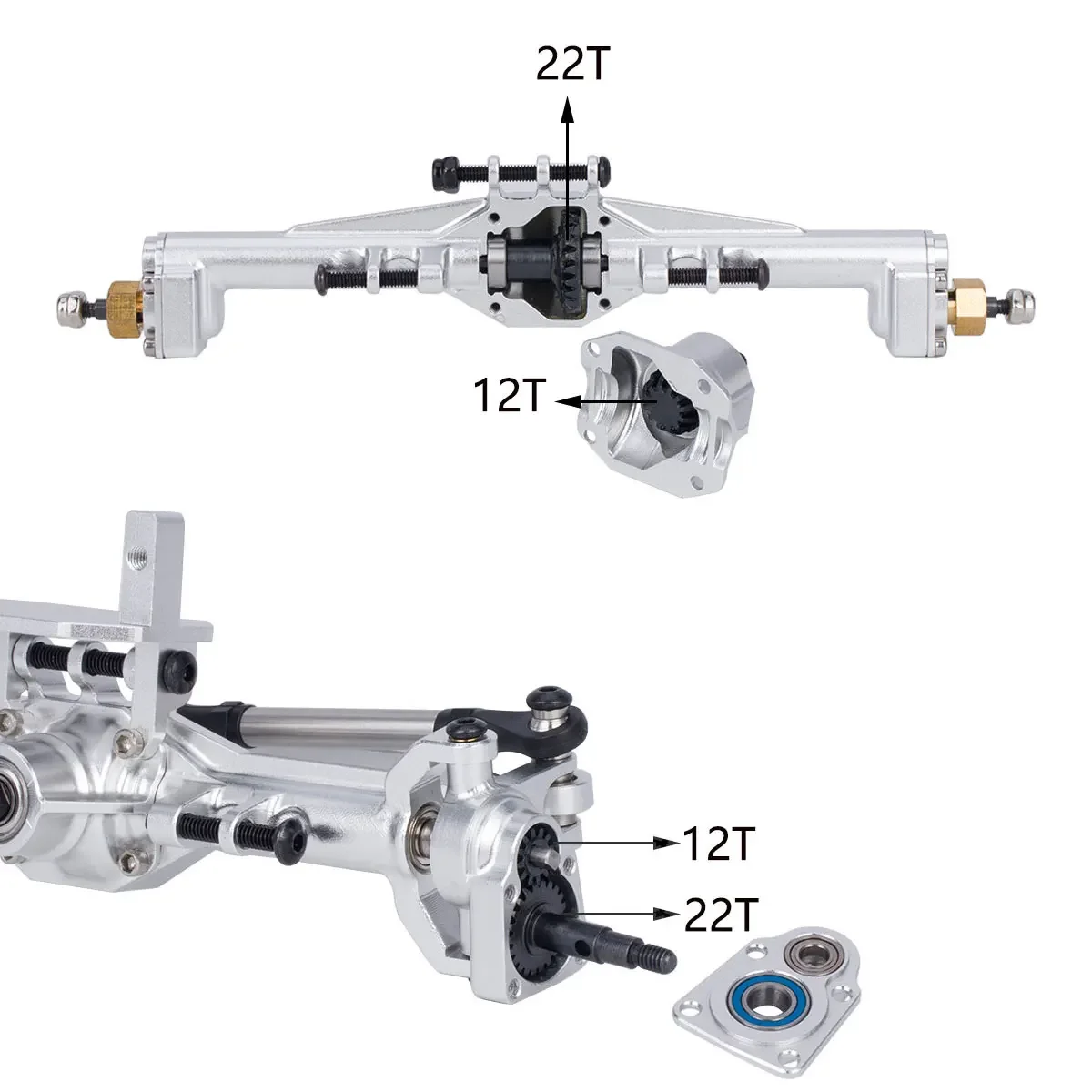 Aluminum CNC Portal Axles +10m - Servo Bracket recension och pris
