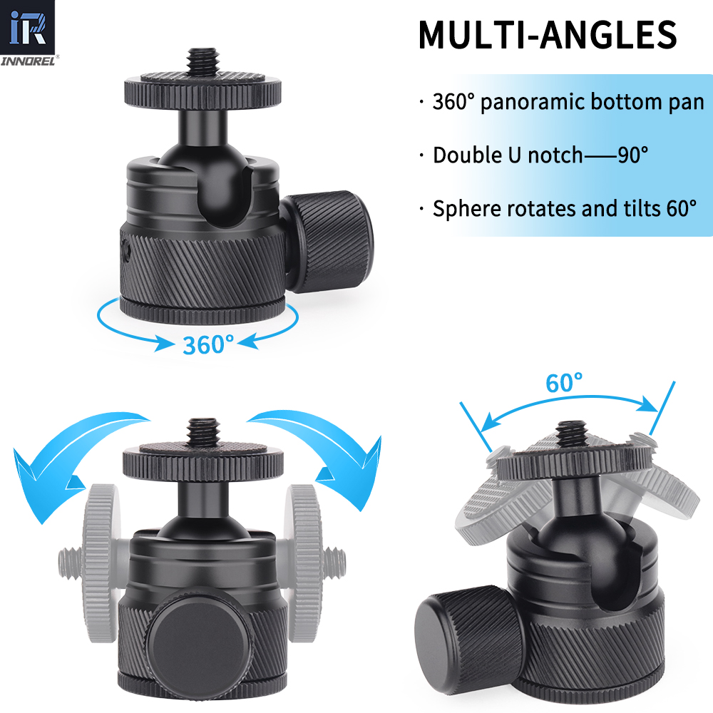 Mini Ball Head-INNOREL C19 CNC - Pan Tilt Bracket recension och pris