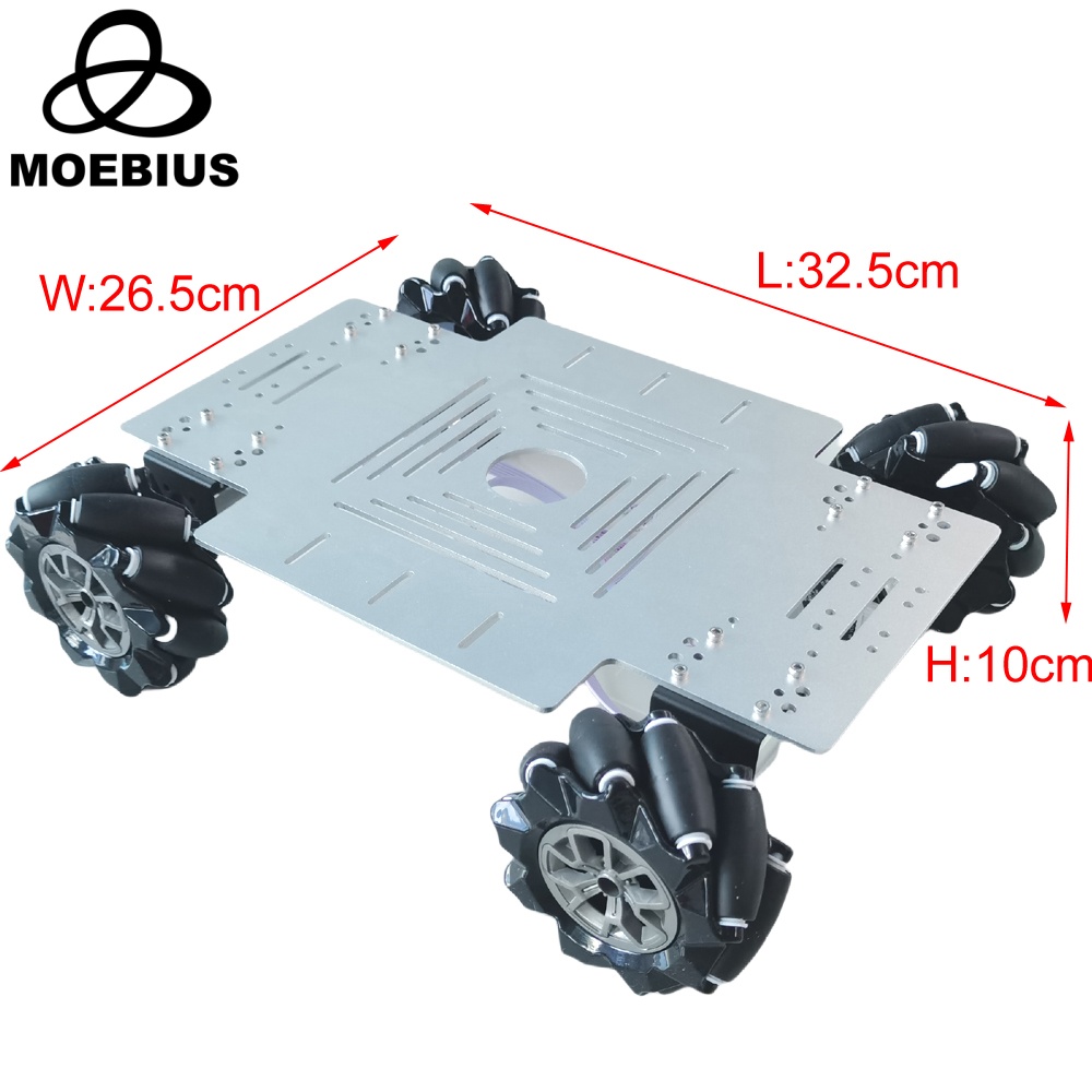 MOEBIUS 26KG Load 4WD Mecanum  - Arduino Robot recension och pris