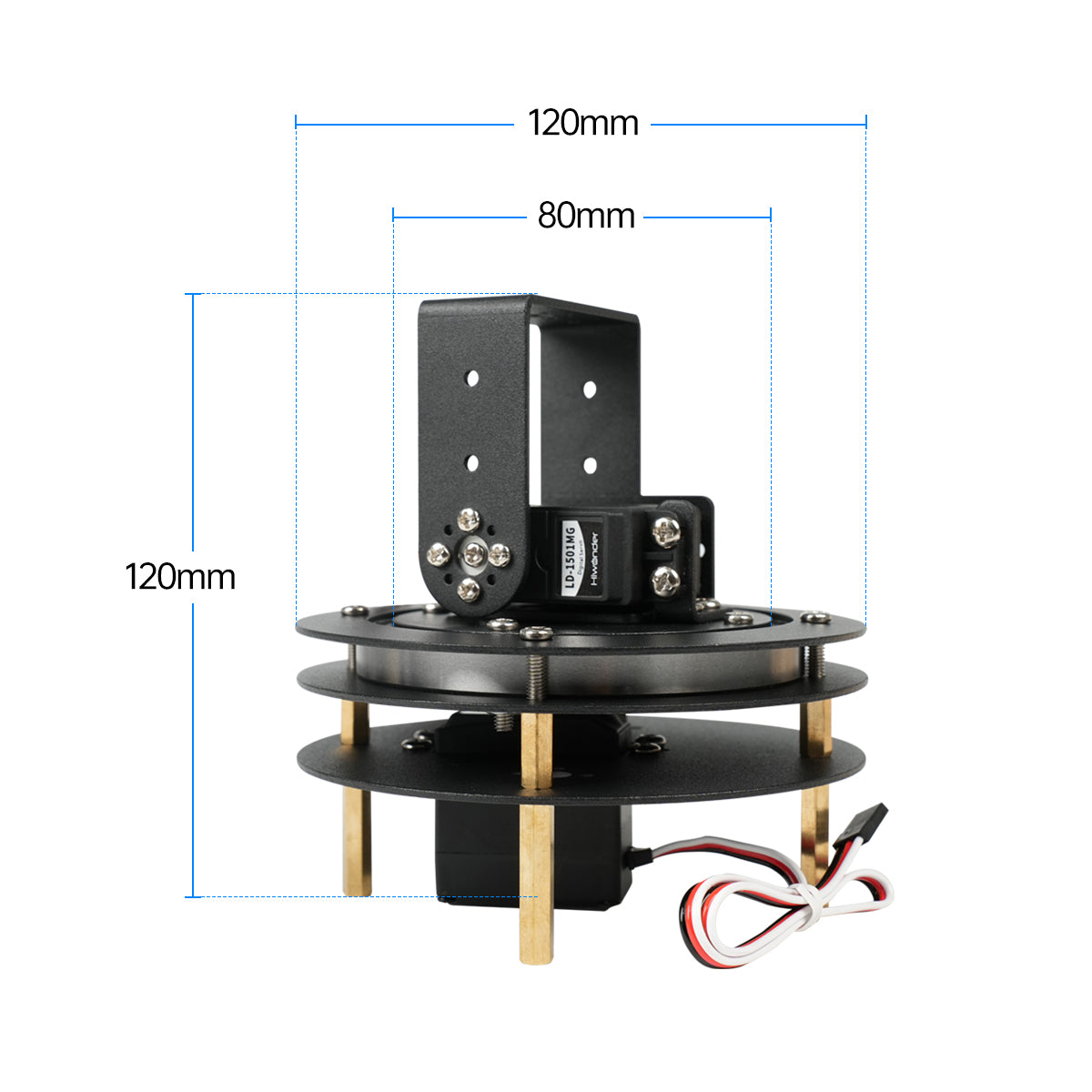 Hiwonder Unassembled 2 DOF Pan - Servo Bracket recension och pris