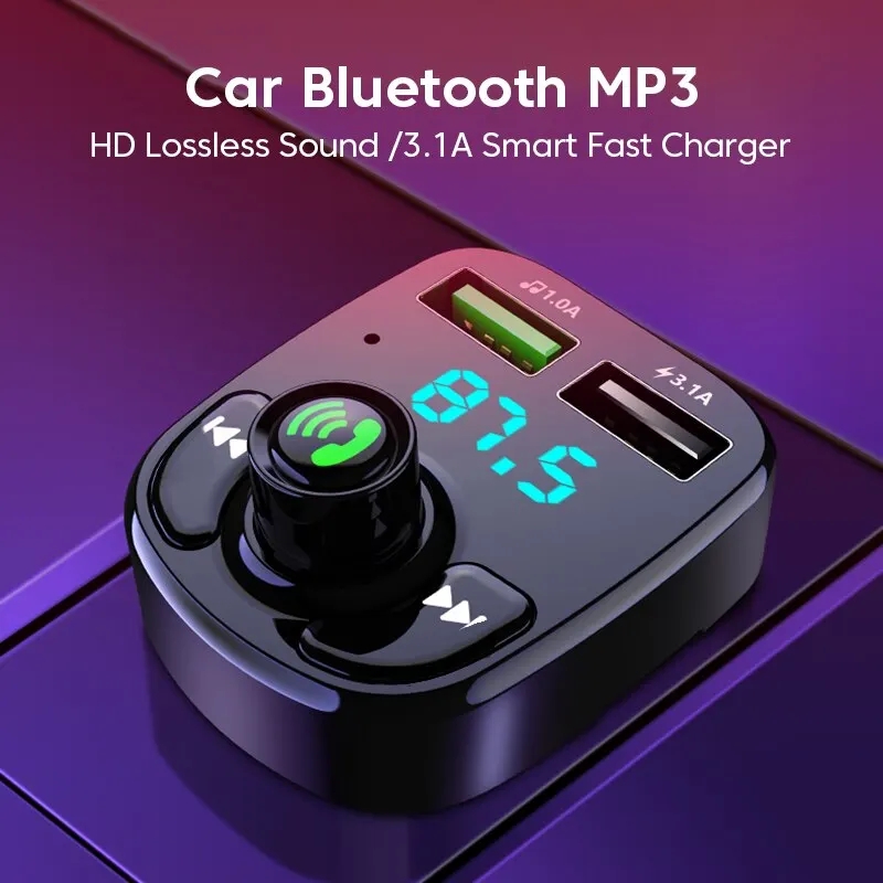 LED MP3 Car Bluetooth FM Audio - Robot Bluetooth Car recension och pris
