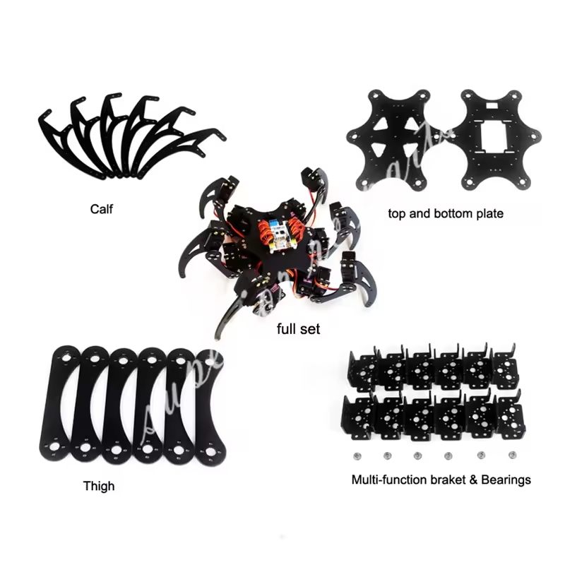 18 DOF Aluminium Hexapod Spide - Arduino Robot recension och pris