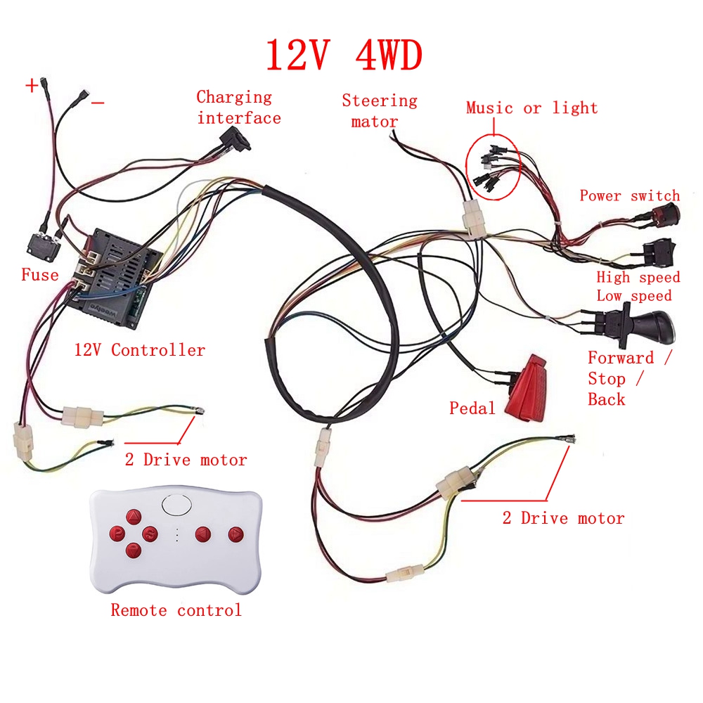 Child electric car DIY modifie - Robot Car Kit recension och pris
