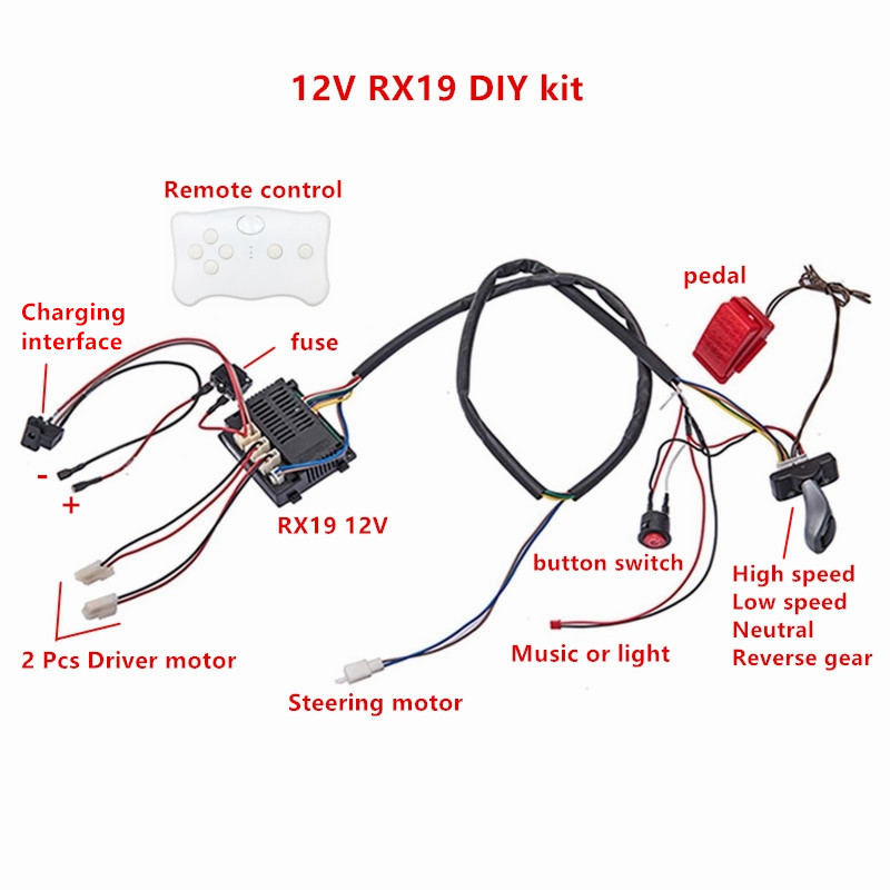Child electric car DIY modifie - Robot Car Kit recension och pris