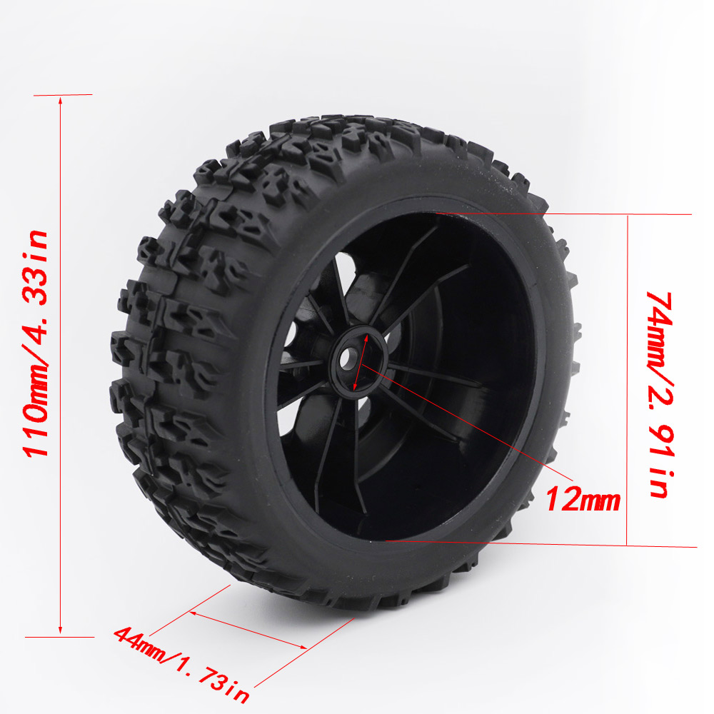 YSIDO 4pcs 110mm 1/10 Short Co - Omni Wheel recension och pris