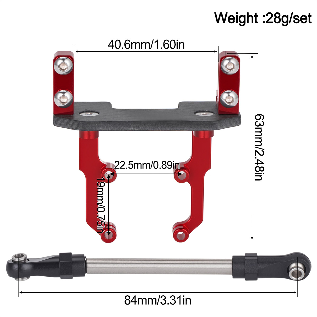 Aluminum Alloy Servo Mount Bas - Servo Bracket recension och pris
