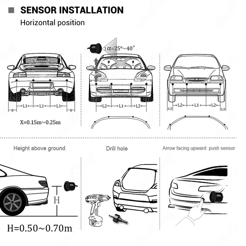 Car Reverse Radar Kit Vehicle  - Infrared Obstacle Sensor recension och pris