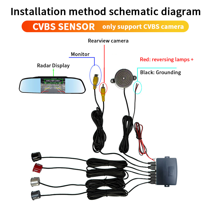 4.3 Inch Car Rearview Mirror R - Infrared Obstacle Sensor recension och pris