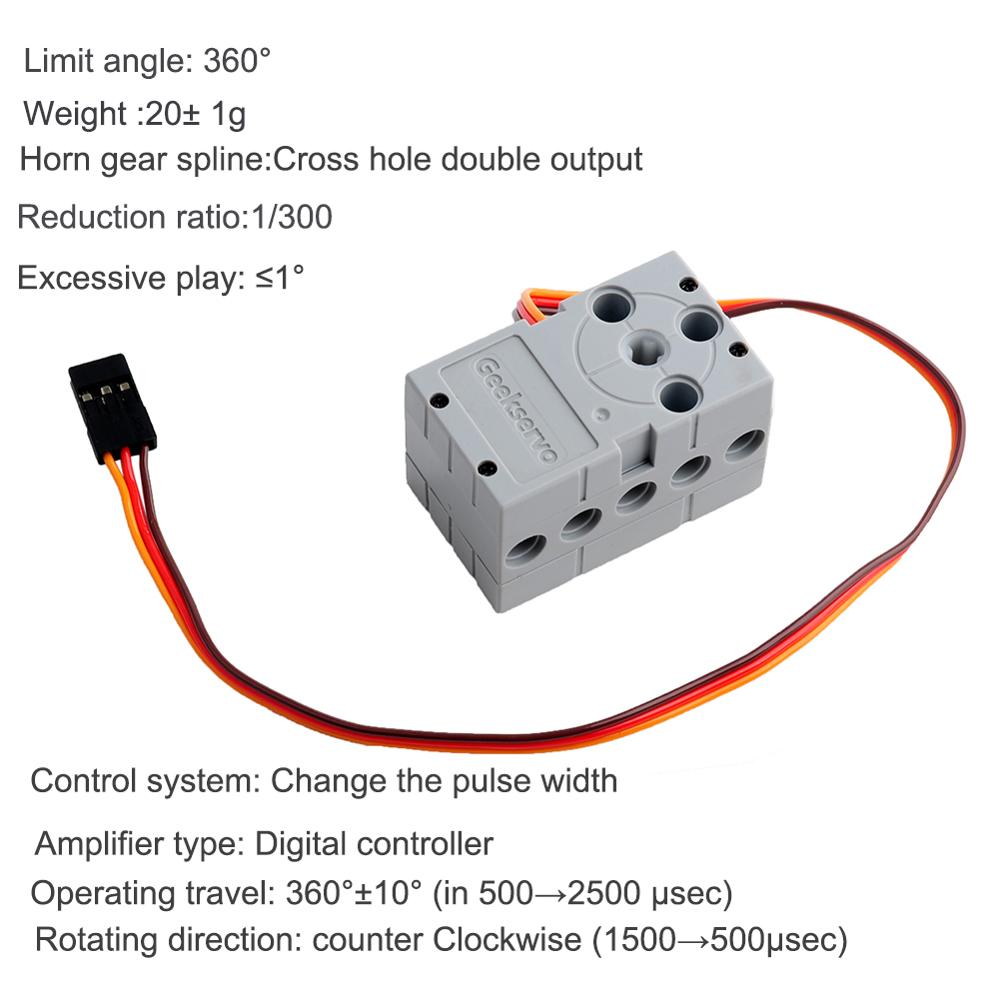 1/2/4PCS 2KG Geek Servo 360 De - Microbit recension och pris
