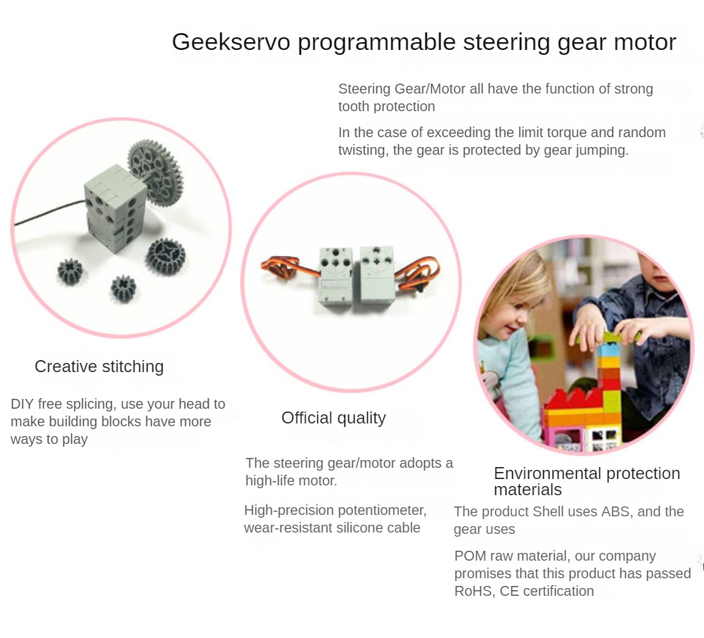 1/2/4PCS 2KG Geek Servo 360 De - Microbit recension och pris