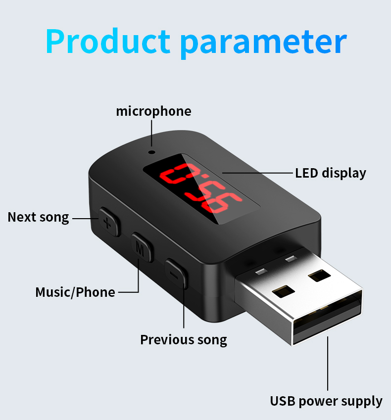 Bluetooth 5.4 Mini USB Receive - Robot Bluetooth Car recension och pris