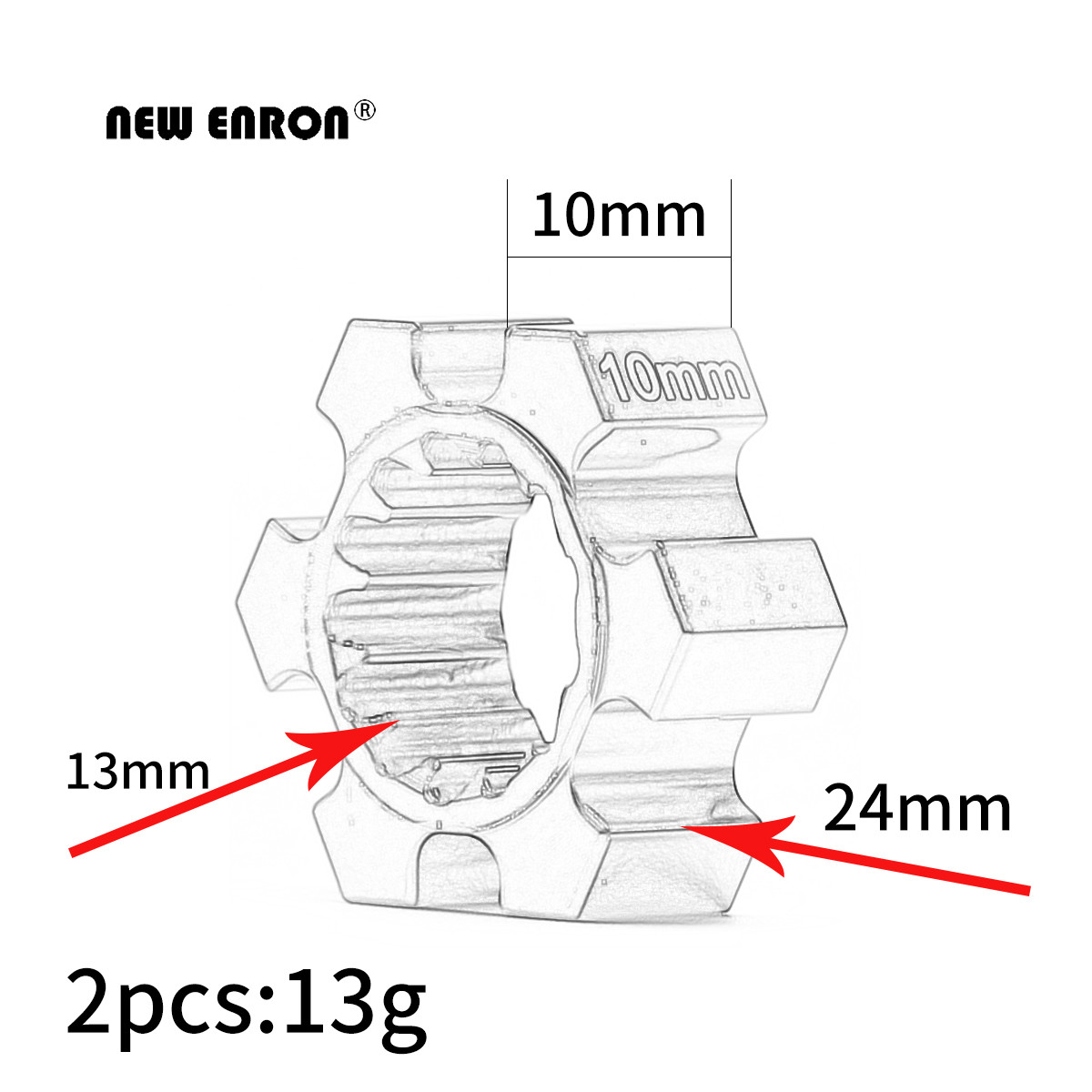 NEW ENRON 2Pcs Aluminum Wheel  - Omni Wheel recension och pris