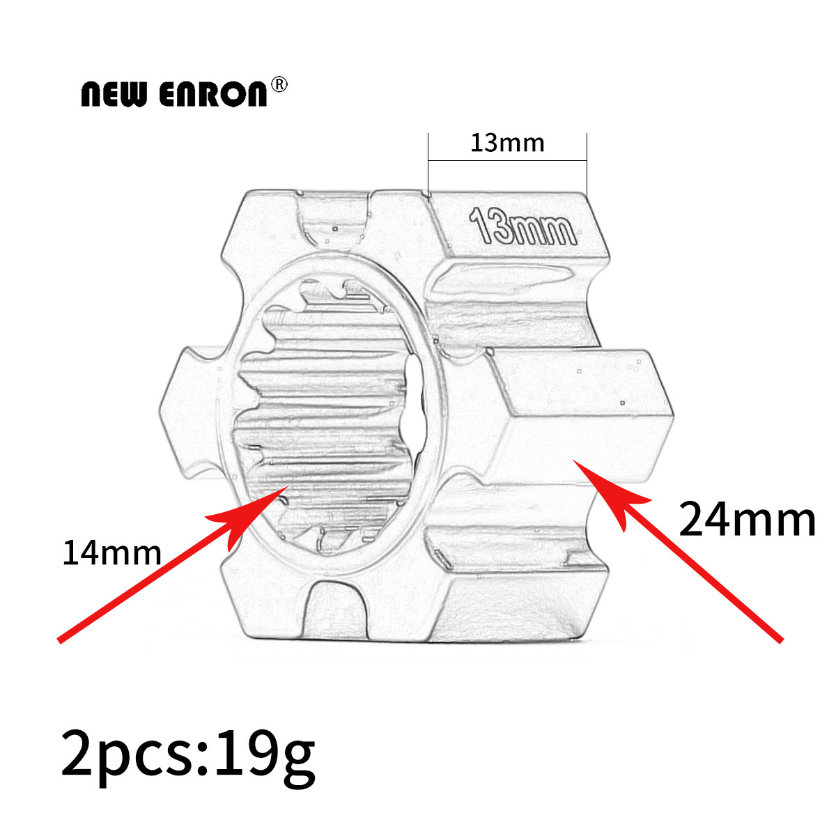 NEW ENRON 2Pcs Aluminum Wheel  - Omni Wheel recension och pris