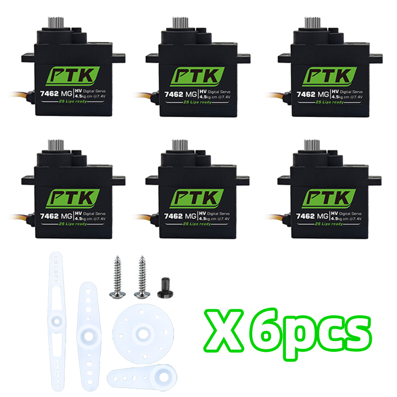 PTK 7462W MG Metal gear 9g mic - Micro Servo recension och pris