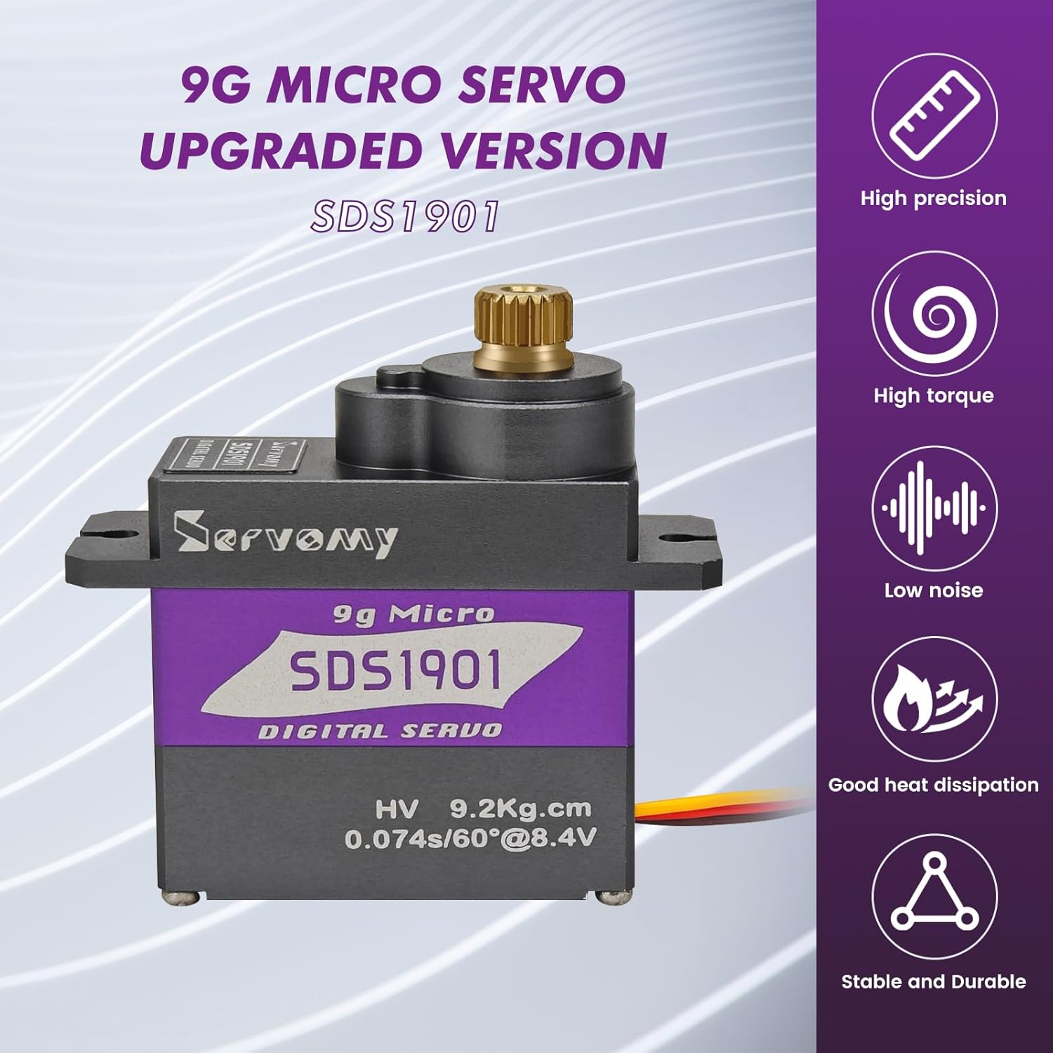 SERVOMY-SDS1901 Digital 9G Mic - Micro Servo recension och pris
