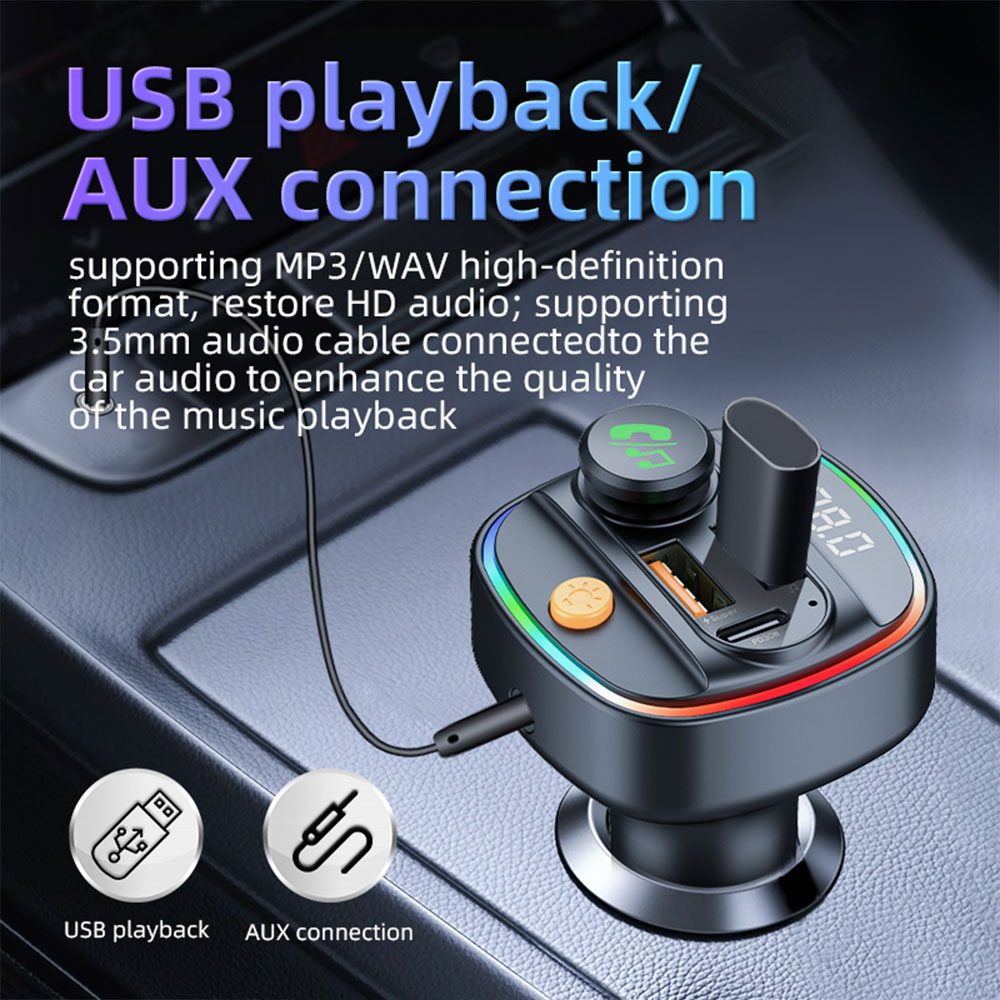 Bluetooth 5.4 FM Transmitter H - Robot Bluetooth Car recension och pris