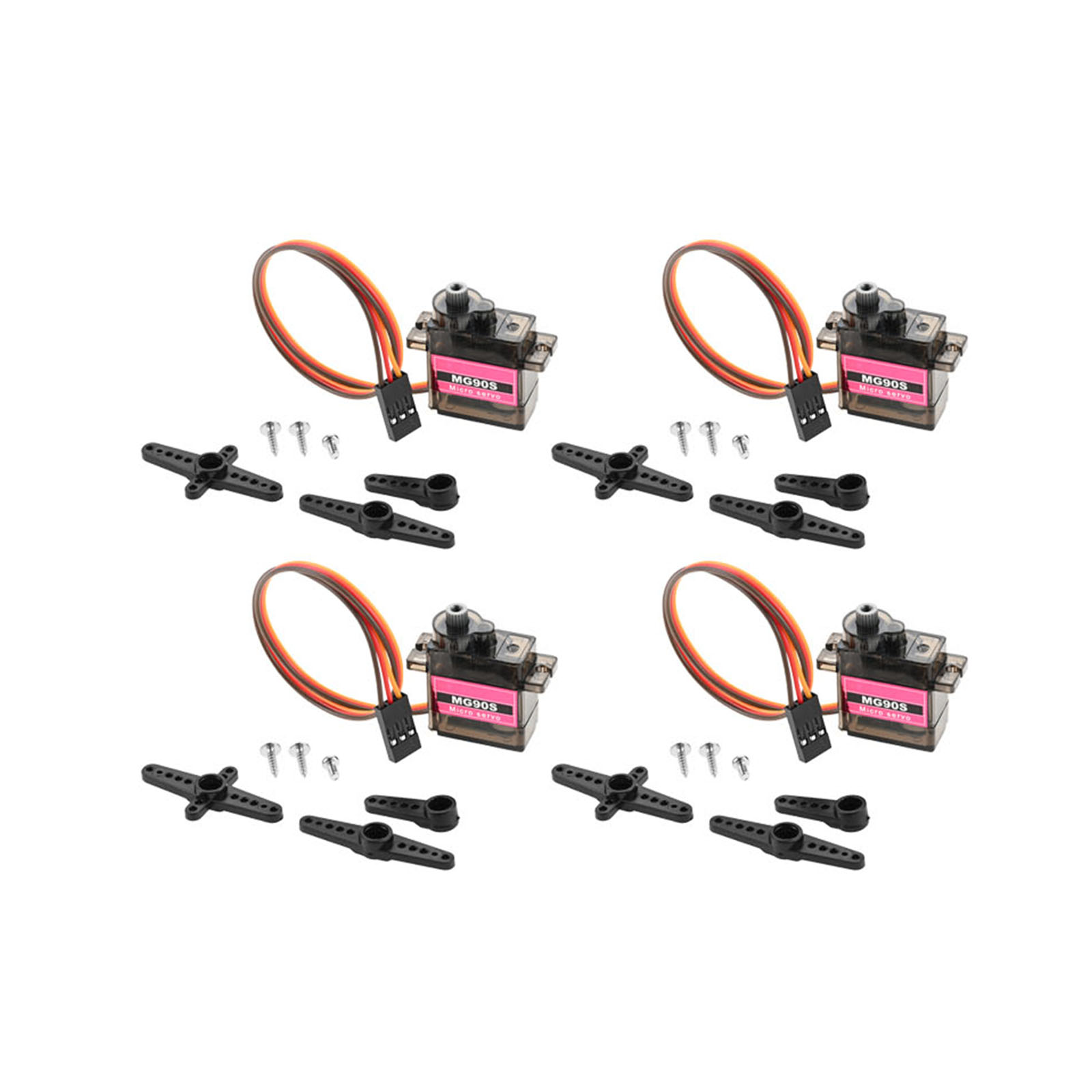 4pcs Micro Servo Metal Gear 90 - Arduino Robot recension och pris