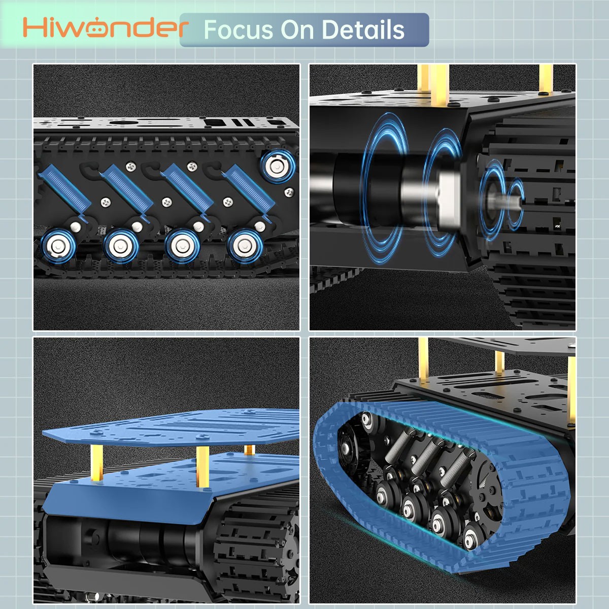 Hiwonder Tracked Tank Robot Ch - Tracked Robot Chassis recension och pris